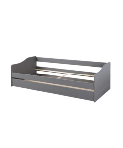 LETTO SINGOLO GRIGIO E LETTO ESTRAIBILE CON FUNZIONE DIVANO 97X208X62 CM